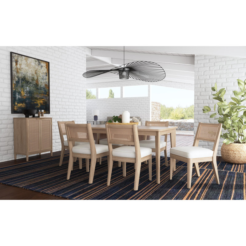 Beachcrest Home Landeros Rectangular 36'' L x 66'' W Dining Set